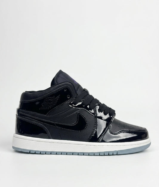 Air Jordan 1 Mid (SE Black Patent)